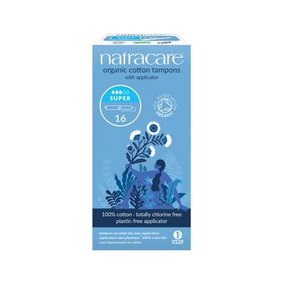 Natracare Organic Cotton Tampons | Super with Applicator